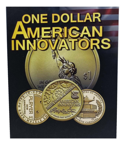 Álbum Moedas Estados Unidos One Dollar American Innovators