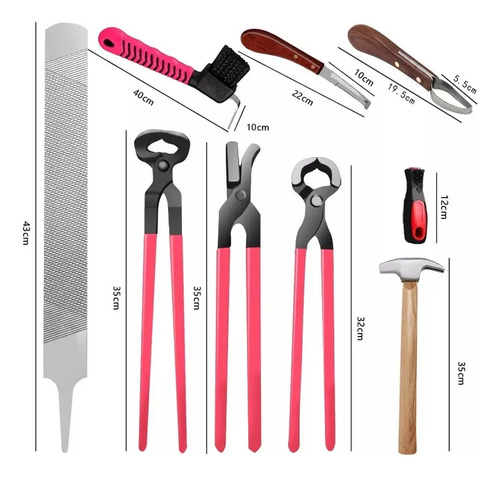 Kit De Herramientas Para Herrar Caballos - Pinza Para Cascos