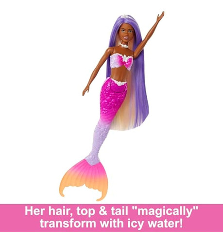 Muñeca Barbie Sirena De Brooklyn Con Pelo Rosado