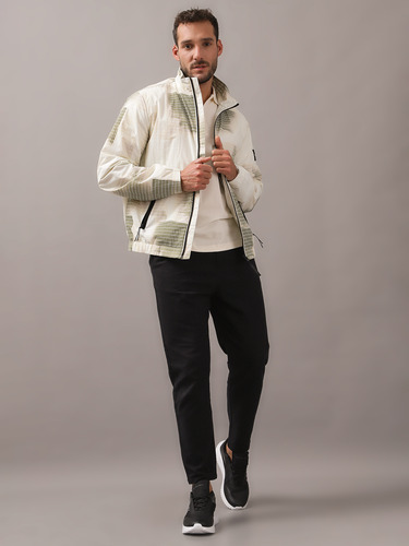 Chaqueta Diffused Grid Multicolor Calvin Klein
