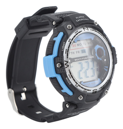 Relógio Digital Multifuncional Azul 68mah Luminous Wr50m