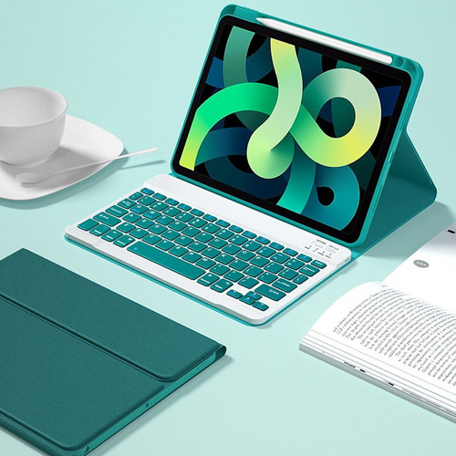 Funda Con Teclado Y Ratón Ñ For iPad 9.7 5ª 6ª Generación
