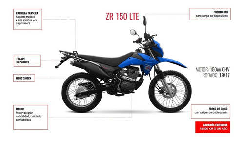 Moto Zanella Ztr 150 Lte Enduro 0km Cross 999 Motos