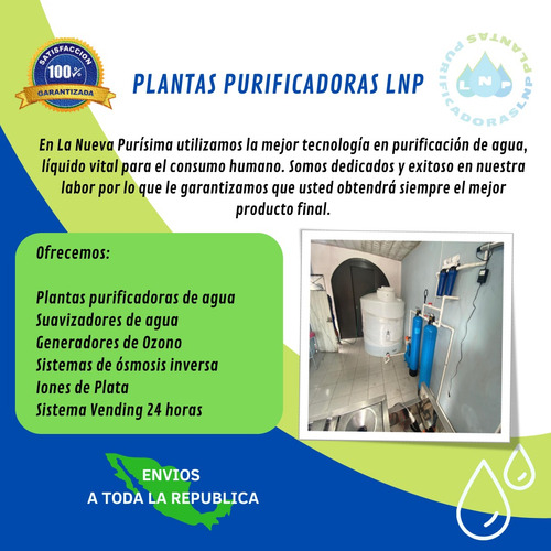 Planta Purificadora De Agua $29,900.00 Sin Anticipos