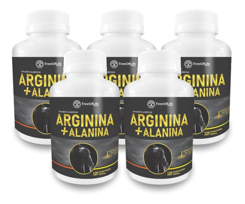 05 Arginina + Alanina 500caps 1000mg No2 Oxido Nitrico