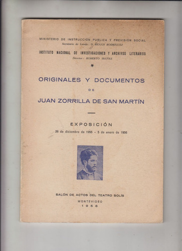 1955 Exposicion Juan Zorrilla San Martin Por Roberto Ibañez