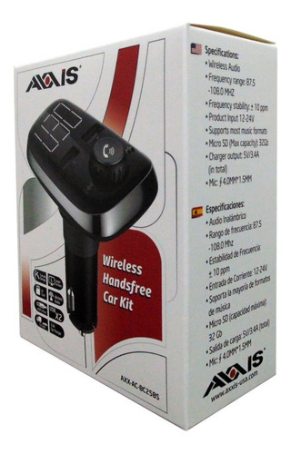 Imagen 5 de 10 de Sistema Manos Libres Bluetooth Para Carro Axxis Nuevo Origin