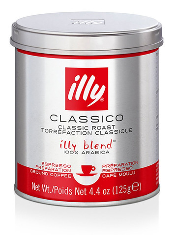 Café Illy Molido Para Espresso Tueste Clásico 125g
