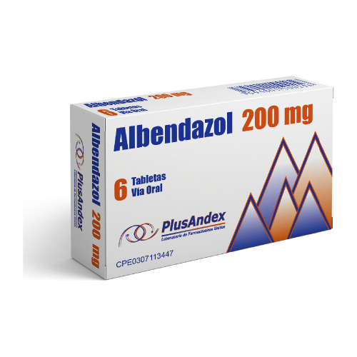 Albendazol  Plusandex 200 Mg X 6 Tabletas