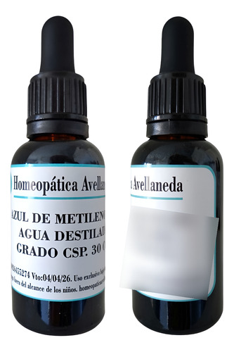 Promo 2x1 + Envio Gratis! 2% Azul De Metileno Grado Usp 30cc