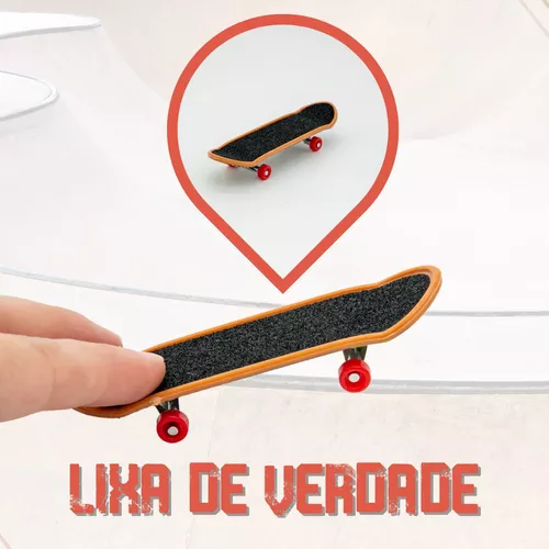 Fingerboard | Skate de Dedo Deck Downtown com Lixa + Tape + Trucks Wide