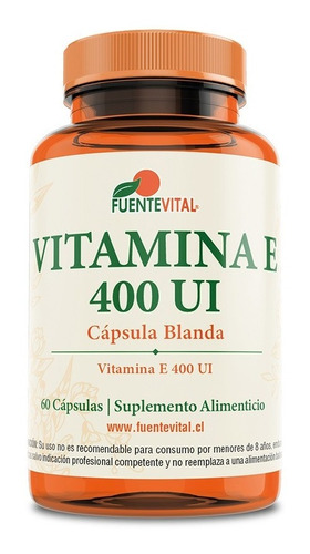 Vitamina E 400 Ui Capsula Blanda - Antioxidante Piel Cabello