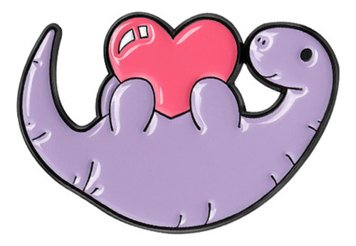 De 6 Alfileres De Esmalte De Dinosaurio Insignias Coloridas