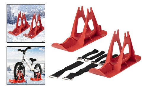 Trineo De Nieve De Invierno Trineo De Esquí Trineo De Rojo