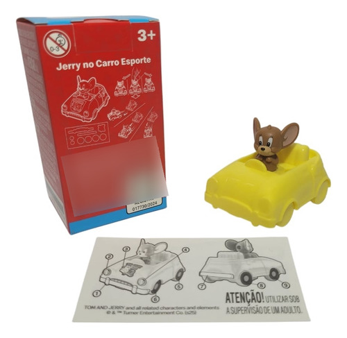 Boneco Jerry No Carro Esporte - Tom E Jerry - Mc Donald's