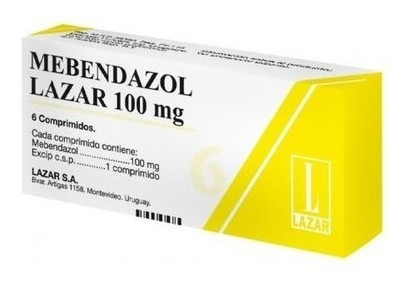 Mebendazol Lazar® 100 Mg X 6 Comprimidos