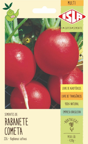 Sementes De Rabanete Cometa
