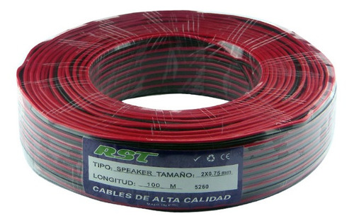 Cable Parlante 2x0.75mm Rst Rollo 100m 