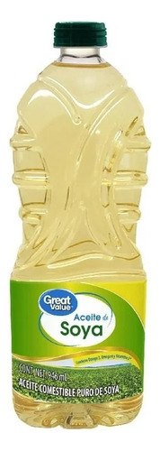 Aceite Great Value Puro De Soya 946 Ml
