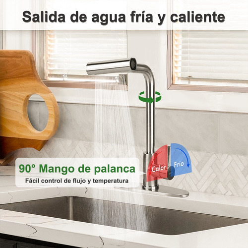4 Modo Mezcladora Para Fregadero Llave Cocina Latón