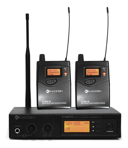 Sistema Monitoramento Kadosh K-1000 In Ear Uhf Duo K1000duo