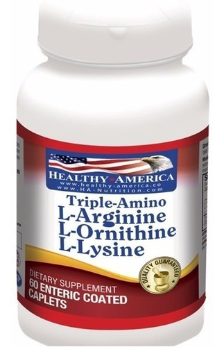 Triple Amino 60 Caplets Healthy America Masa Muscular