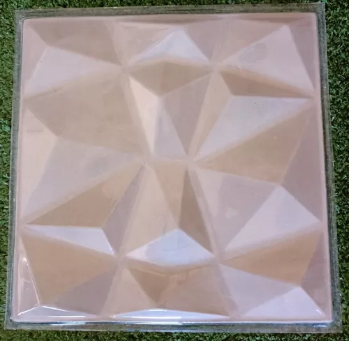 Paquete De 6 Moldes De Panel 3d Modelo Diamante 50x50.