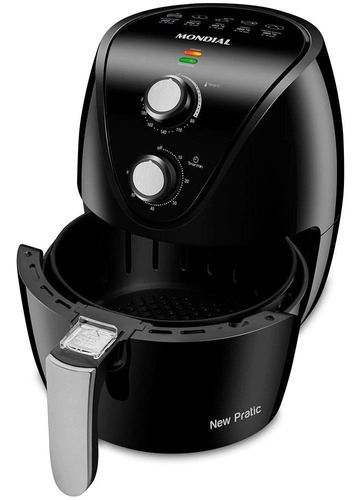 Fritadeira Elétrica Sem Óleo Mondial New Pratic 220v Cor Preto Frequência 60Hz