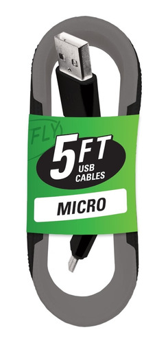 Cable Micro Usb Fly, 1.5 Mts, Tejido Resistente