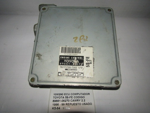 Ecu Computador Toyota 5s-fe Codigo 89661-06270 Camry 1996-99