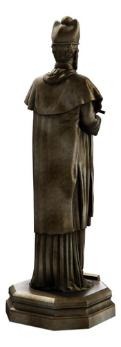 Estátua São João Nepomuceno - Mártir Do Segredo Da Confissão Cor Cor Ouro Velho