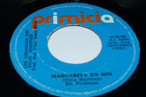 Jch- Los Girasoles Margarita En Son Cumbia Guaracha 45 Rpm
