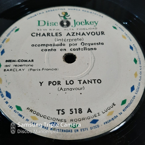 Simple Charles Aznavour Disc Jockey 518 C15