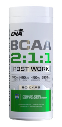 Aminos Bcaa Ena Sport X 90 Leucina Isoleucina Valina