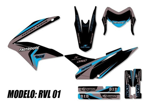 Kit De Calcos Gráfica Gilera Shael 150 2021  - Laminadas!