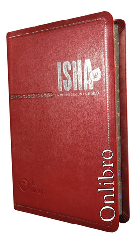 Biblia Estudio Isha Lenguaje Actual Tapa Lujo Rojo