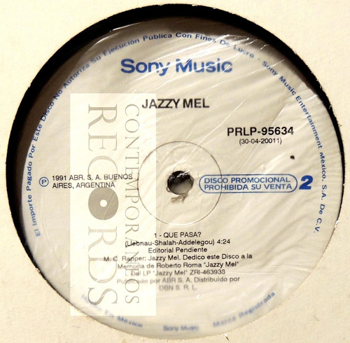 Qué Pasa? (single) (vinyl) Jazzy Mel #5845