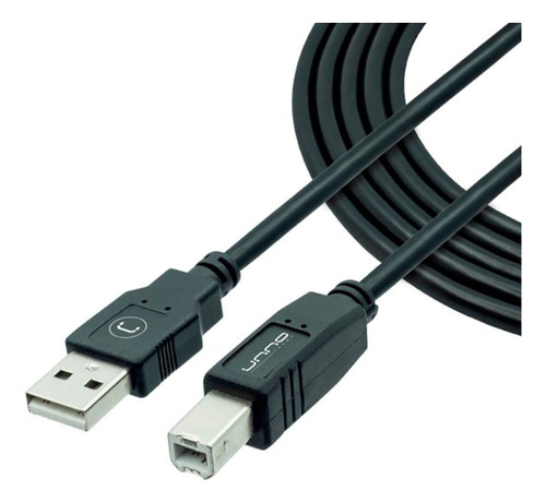Cable Usb 2.0 Para Impresora Unno Cb4007bk 480mbps 3m