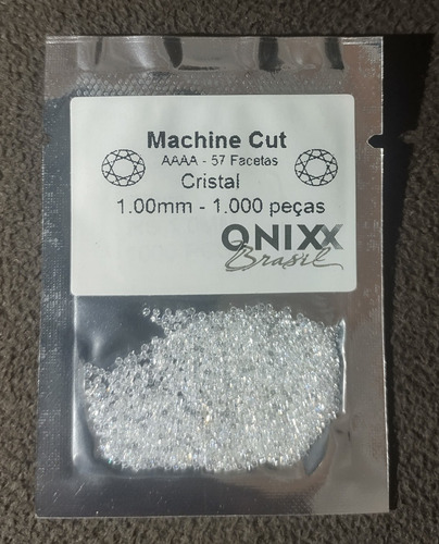 Zircônia Cúbica Cristal De 1,0mm Pacote Com 3000 Pedras Cristal