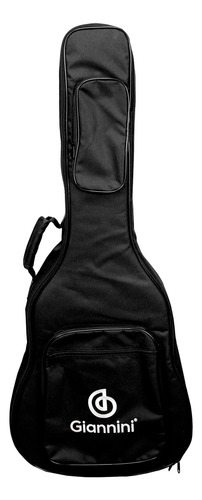 Violão Giannini Drf Dlx Eq Ng Aço El-ac T.maciço Com Bag
