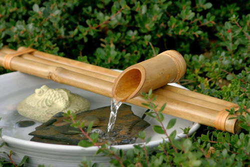Bamboo Accents Kit De Fuente De Agua Y Bomba 18 Pulgadas