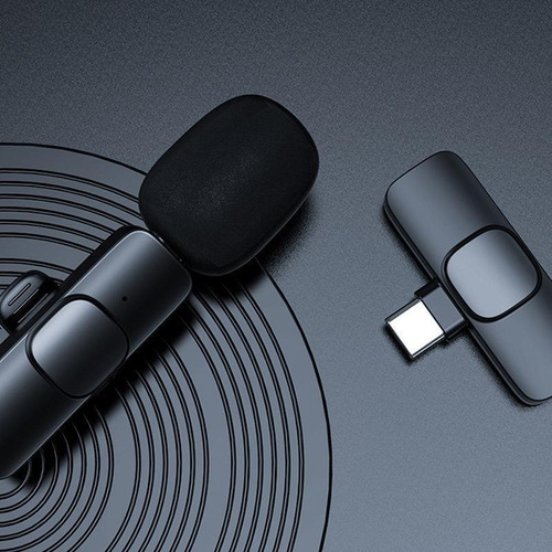 Microfone Lapela Sem Fio Compatível Android Usb C Type C