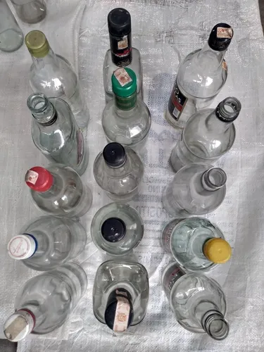 Botellas De Vidrio 1 Litro. (Usado)