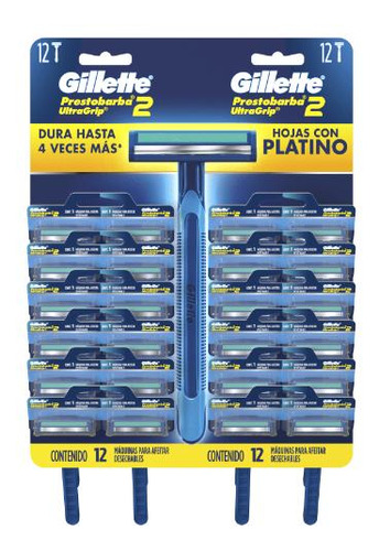 Gillette Presto Ultragrip2 Maquina De Afeitar 24 Unidades
