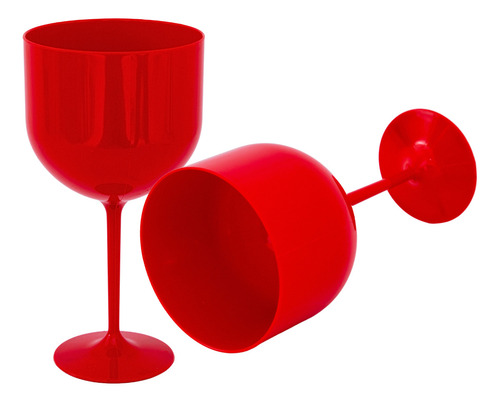 10 Taças De Gin 580ml Acrílico Atacado Cor Tiffany