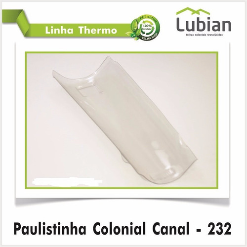 Telha Paulista Colonial Capa Ou Canal Transparente
