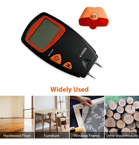 Higrómetro Digital Wood Tester Md814 Con Pantalla Lcd, Tipo