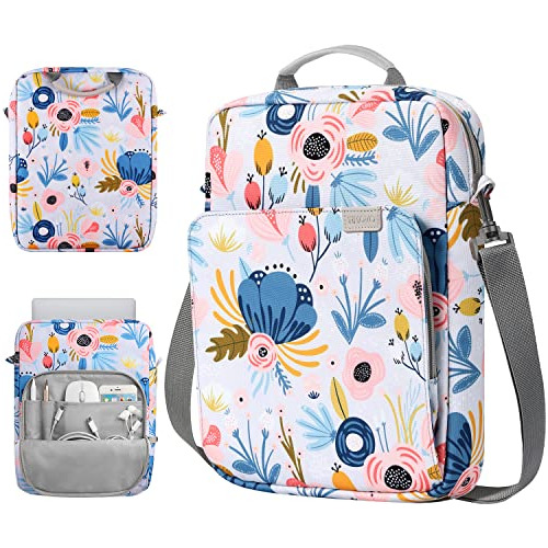 Bolso Con Bolsillo Y Correa Para Tablet 9 A 11 PuLG Flores