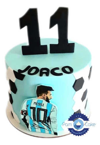 Torta Artesanal Messi Argentina Campeon Mundial America Copa
