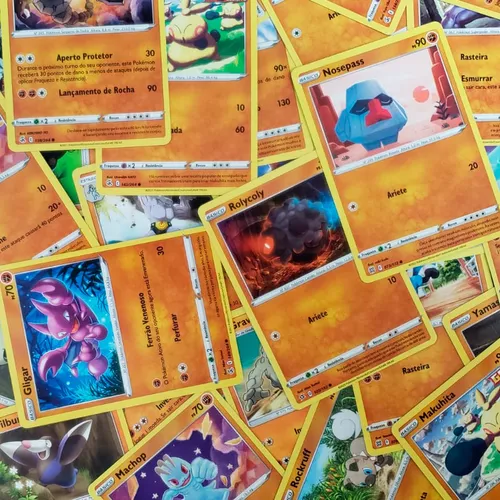 Cartas Pokemon Lutador/Pedra (Escolha Livre) - A